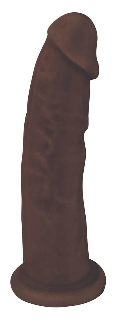 7 Inch Fleshstixxx Silicone Dildo W/o Balls - Chocolate - TemptationsCurve ToysTemptationsCN-19-0532-11