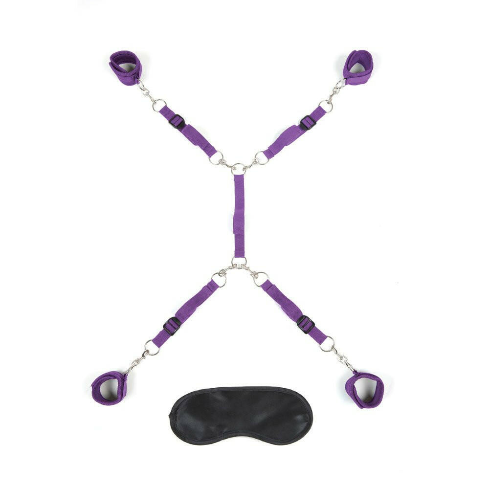 7pc Bed Spreader - Purple - TemptationsLux FetishTemptationsEL-LF1328-PUR