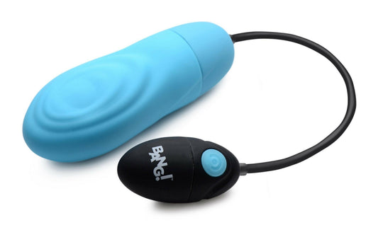 7x Pulsing Rechargeable Silicone Vibrator - Blue - TemptationsSaleTemptationsBNG-AG521-BLU