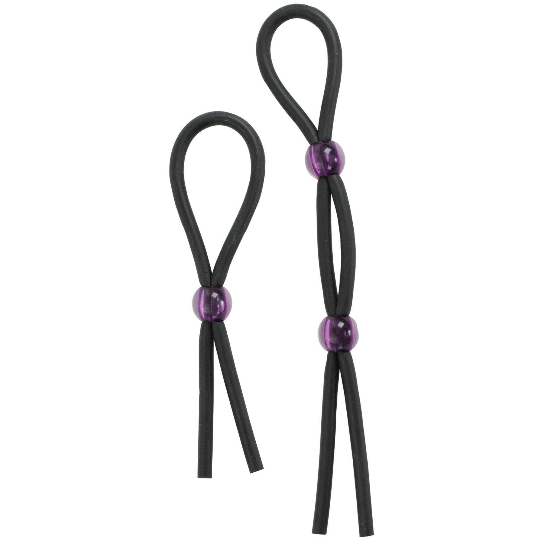 Silicone Cock Ties - Black DJ2129-02