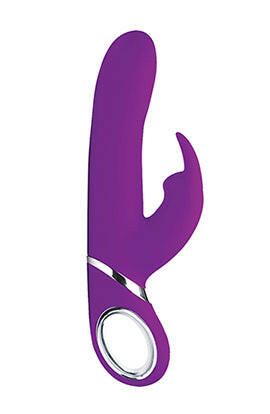 Power Bunnies Twirly Silicone Spinning Rabbit - Vibrator - Purple CN-21-2010-40