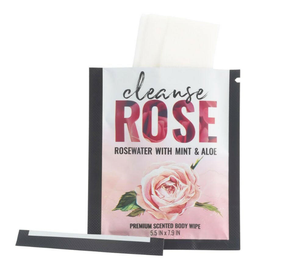 Alchemy Cleanse Rosewater Body Wipes 16 Ct Display - TemptationsSale SpecialsTemptationsAM-536951P