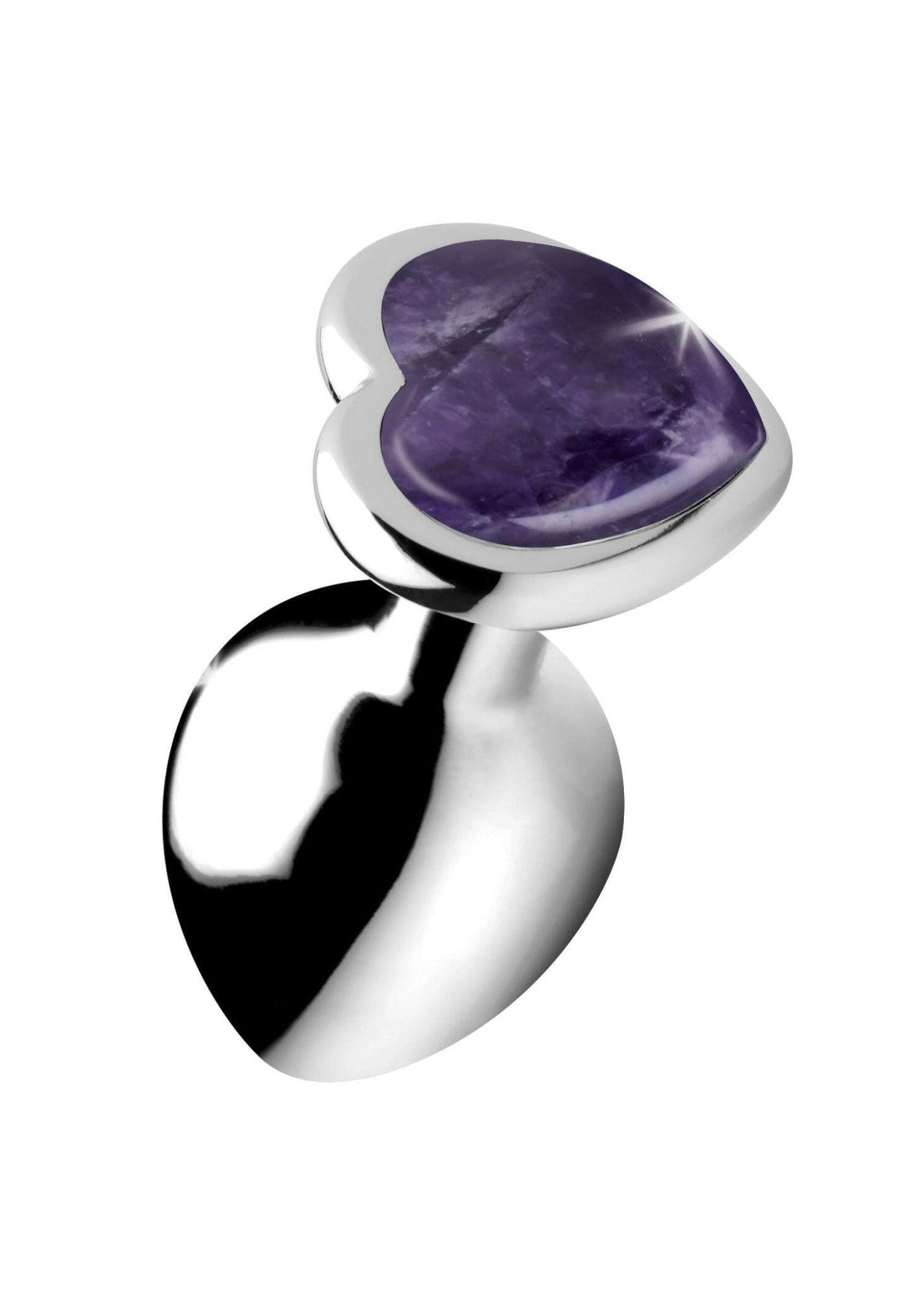 Amethyst Heart Anal Plug - Medium - TemptationsXR Brands Booty SparksTemptationsBTYS-AG750-MED