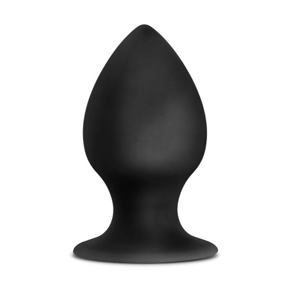 Anal Adventures - Platinum - Silicone Anal Stout Plug - Large - Black - TemptationsSale SpecialsTemptationsBL-81005