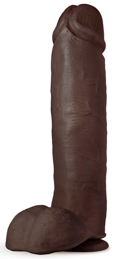 Au Naturel - Huge - 10 Inch Dildo - Chocolate - TemptationsBlush NoveltiesTemptationsBL-26716