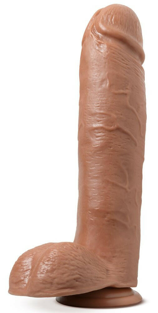 Au Naturel - Huge - 10 Inch Dildo - Mocha - TemptationsBlushTemptationsBL-26717