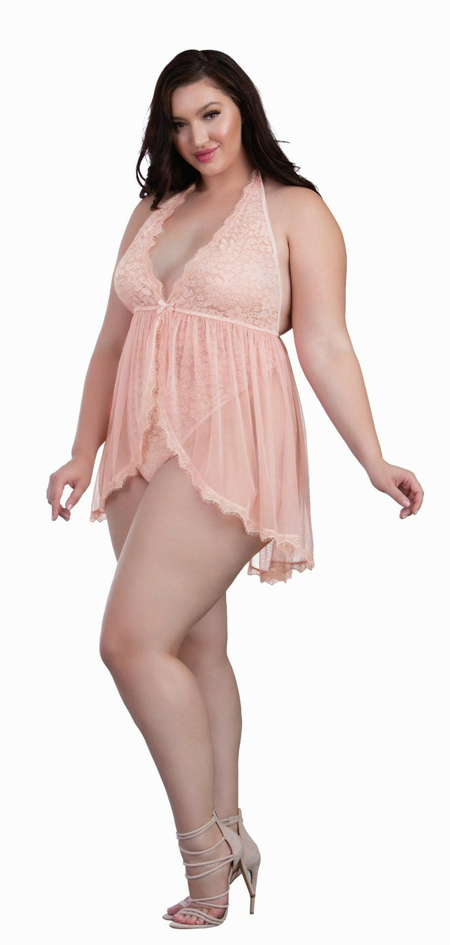 Babydoll - Queen Size - Pink - TemptationsDreamgirlTemptationsDG-11513PCHQ