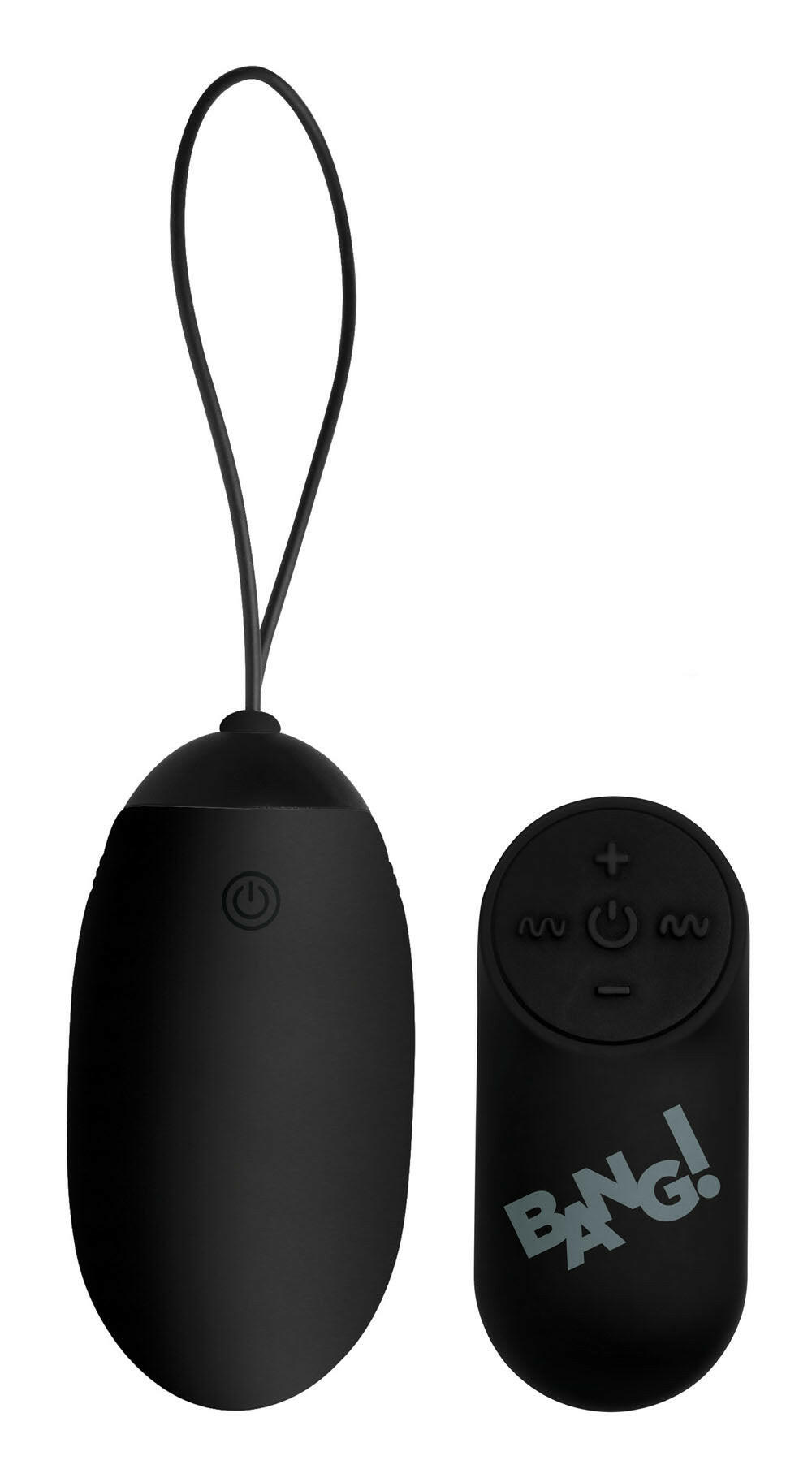 Bang XL Silicone Vibrating Egg - Black - TemptationsXR Brands BangTemptationsBNG-AG331-BLK