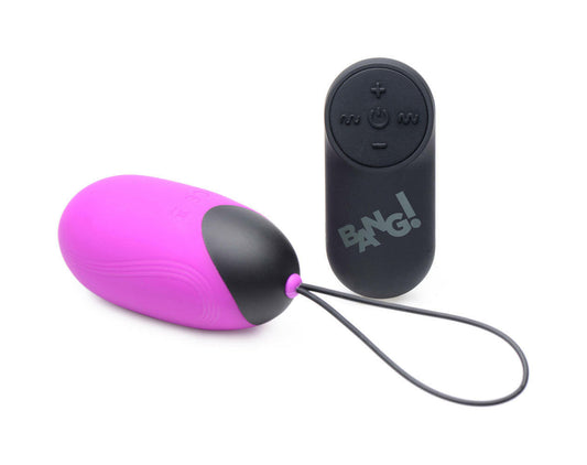 Bang XL Silicone Vibrating Egg - Purple - TemptationsXR Brands BangTemptationsBNG-AG331-PUR