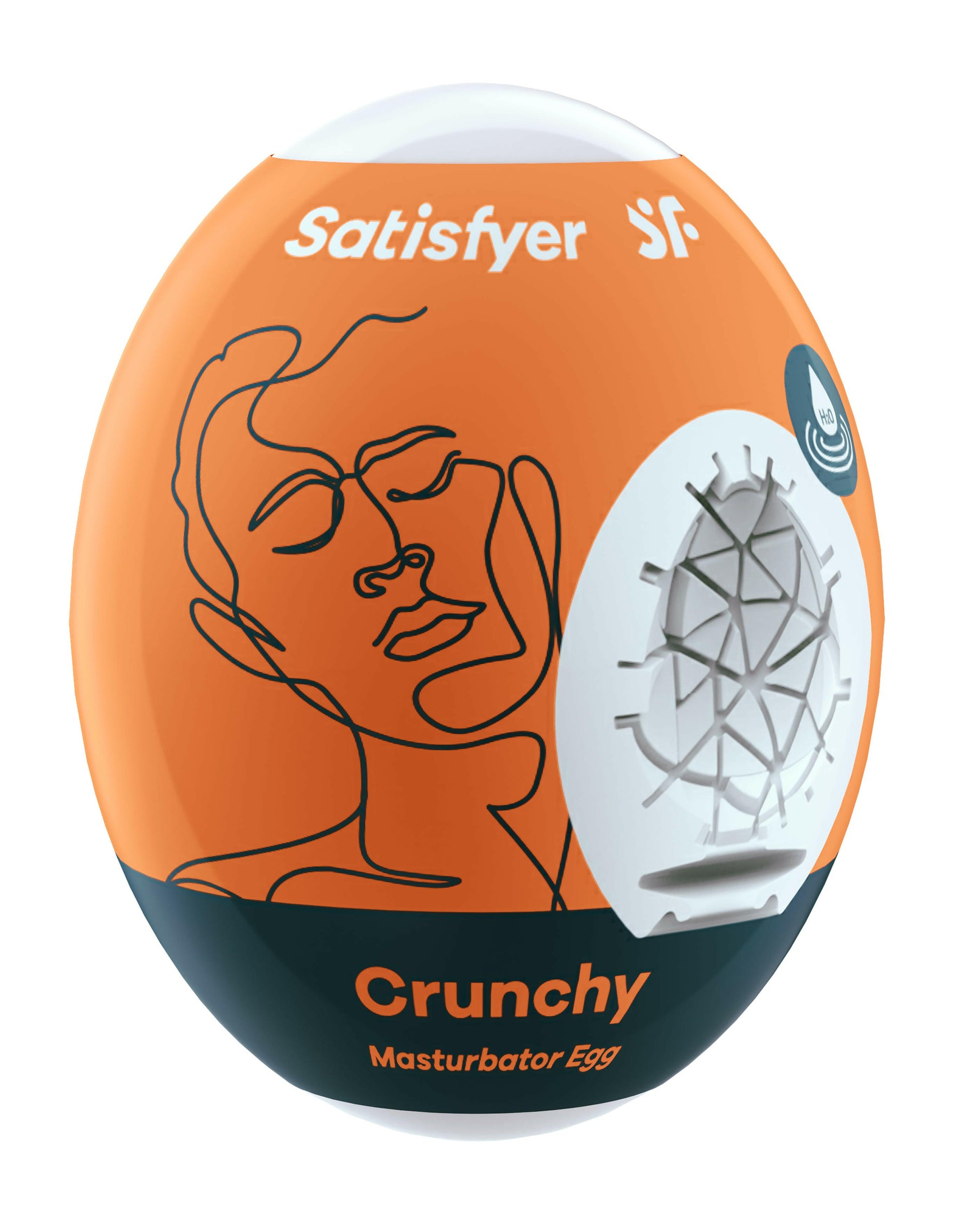 Satisfyer Masturbator Egg - Crunchy - Orange SAT-9043408