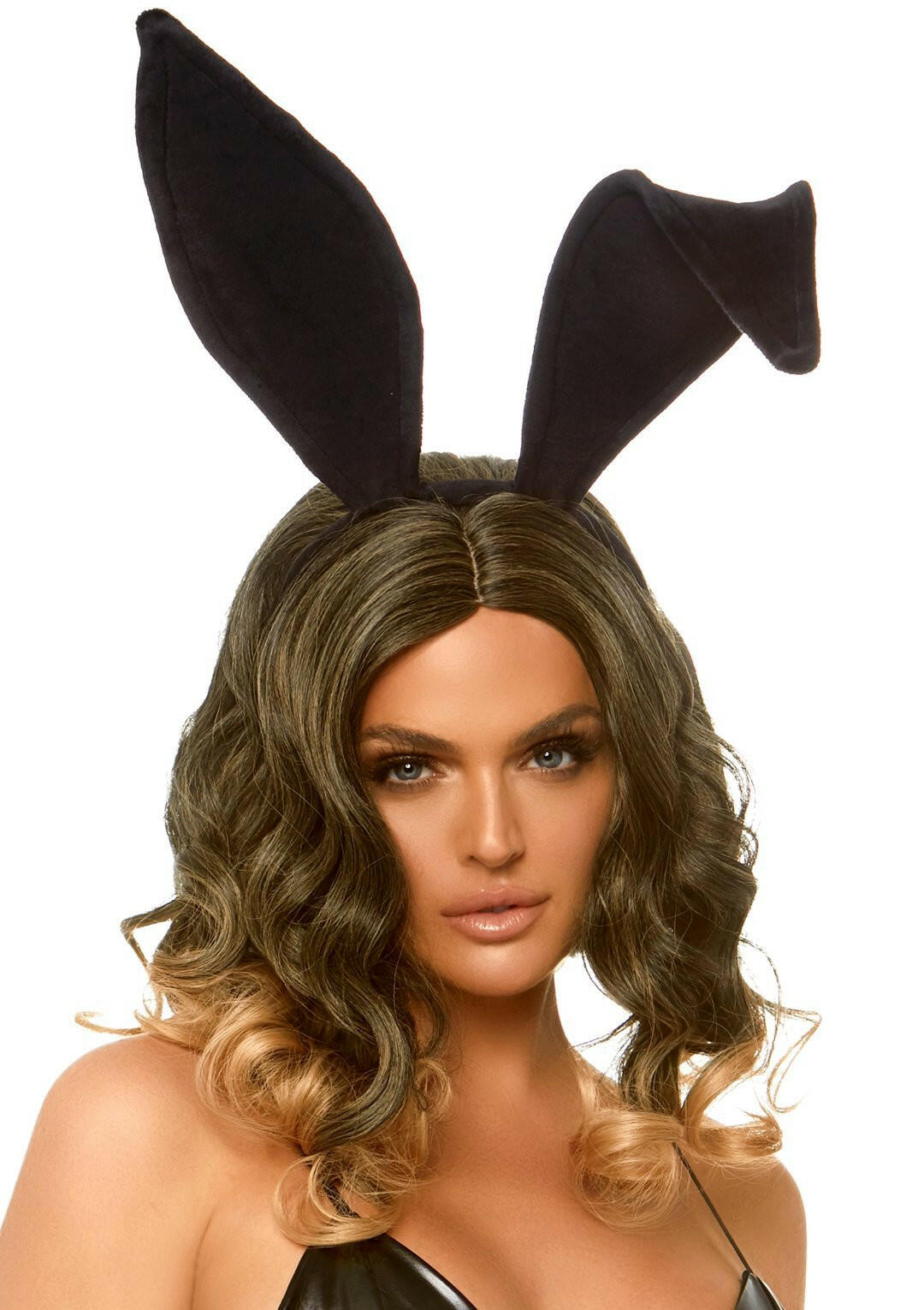 Bendable Velvet Bunny Rabbit Ear Headband - Black - TemptationsLeg AvenueTemptationsLA-A2868