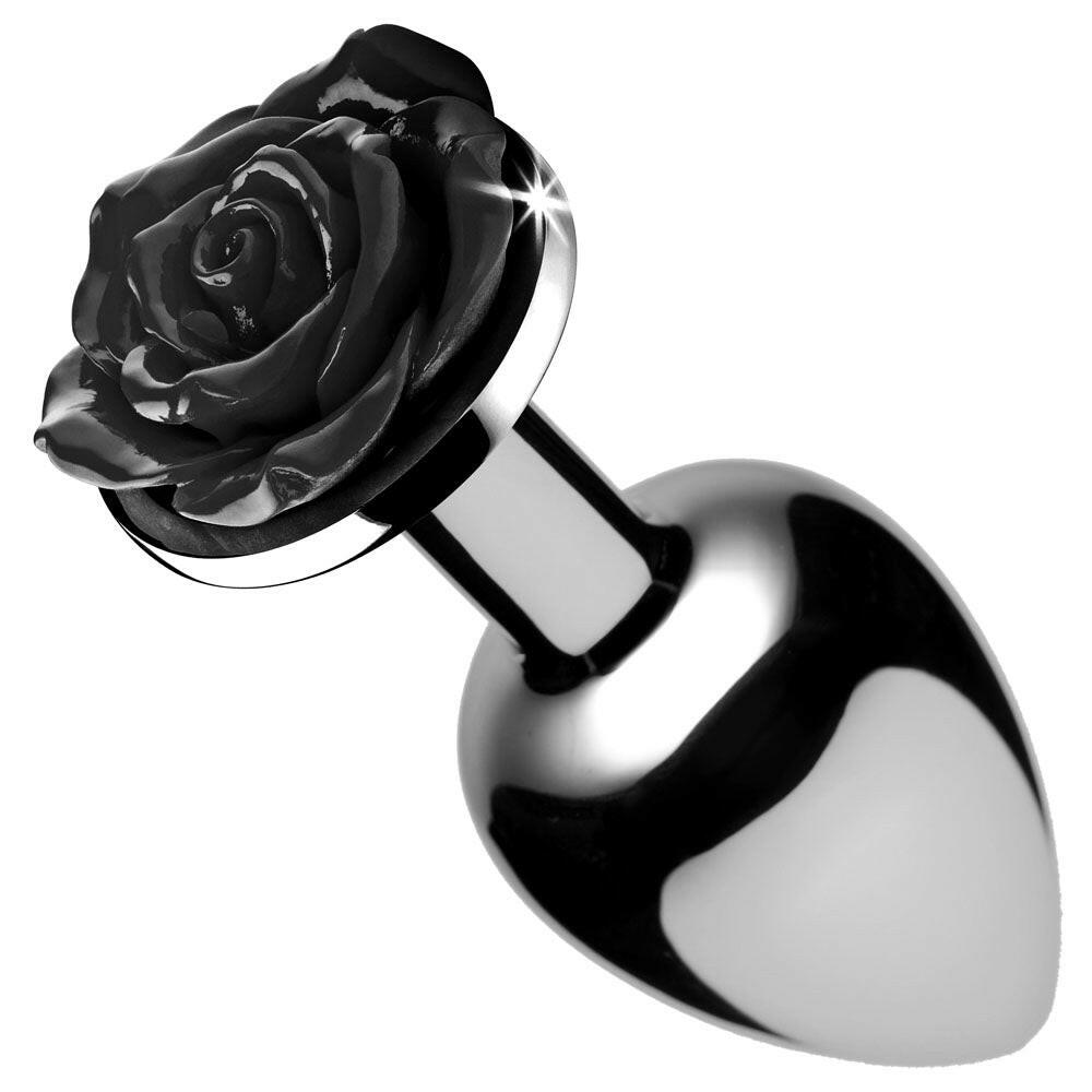 Black Rose Anal Plug - Small - TemptationsXR Brands Booty SparksTemptationsBTYS-AF635-SMALL