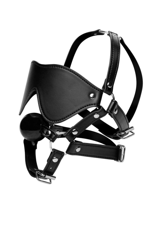 Blindfold Harness and Ball Gag - TemptationsXR Brands StrictTemptationsSTR-AE909