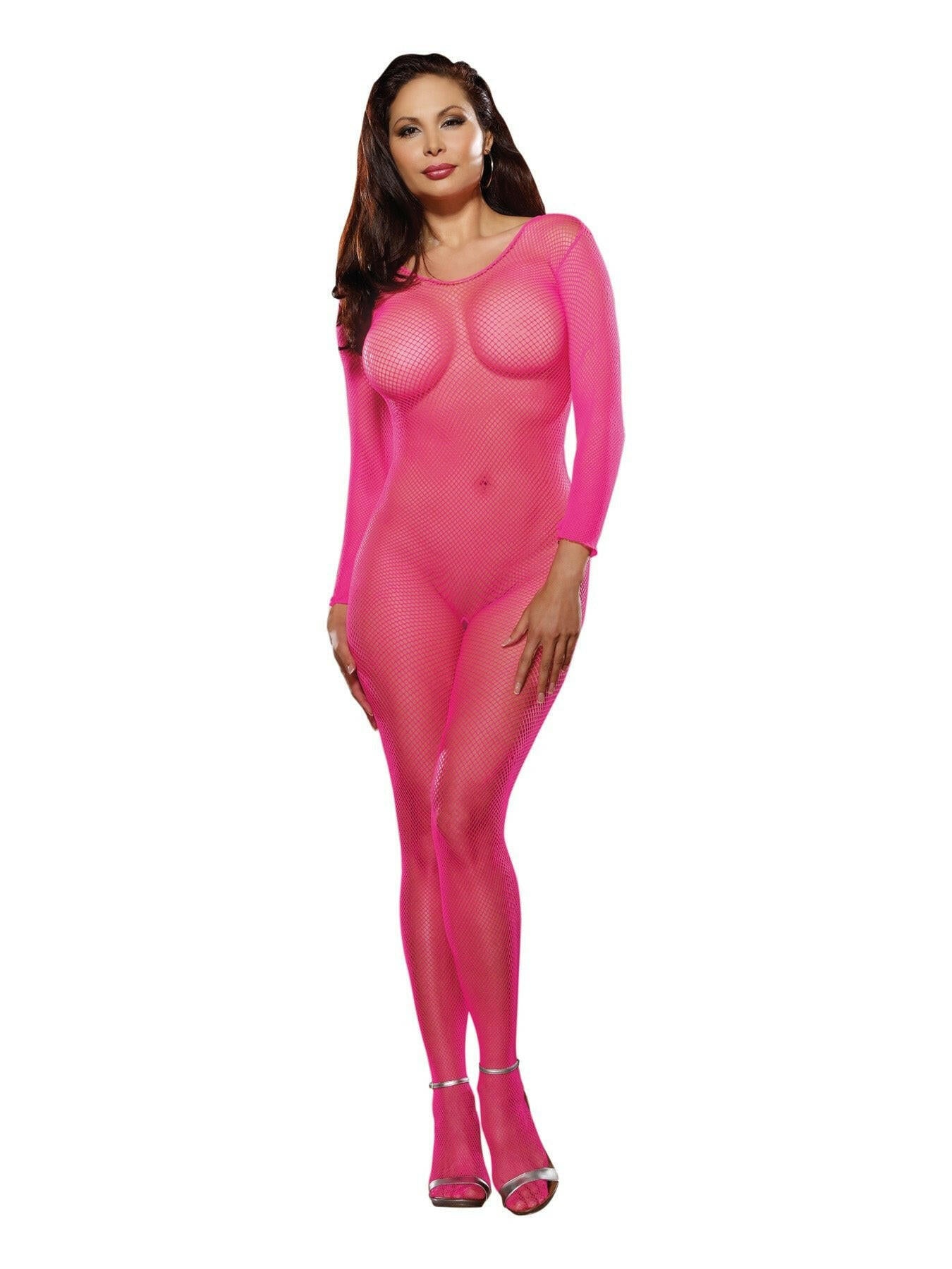 Bodystocking - Neon Pink - Queen Size - TemptationsDreamgirlTemptationsDG-0015XNPKQ