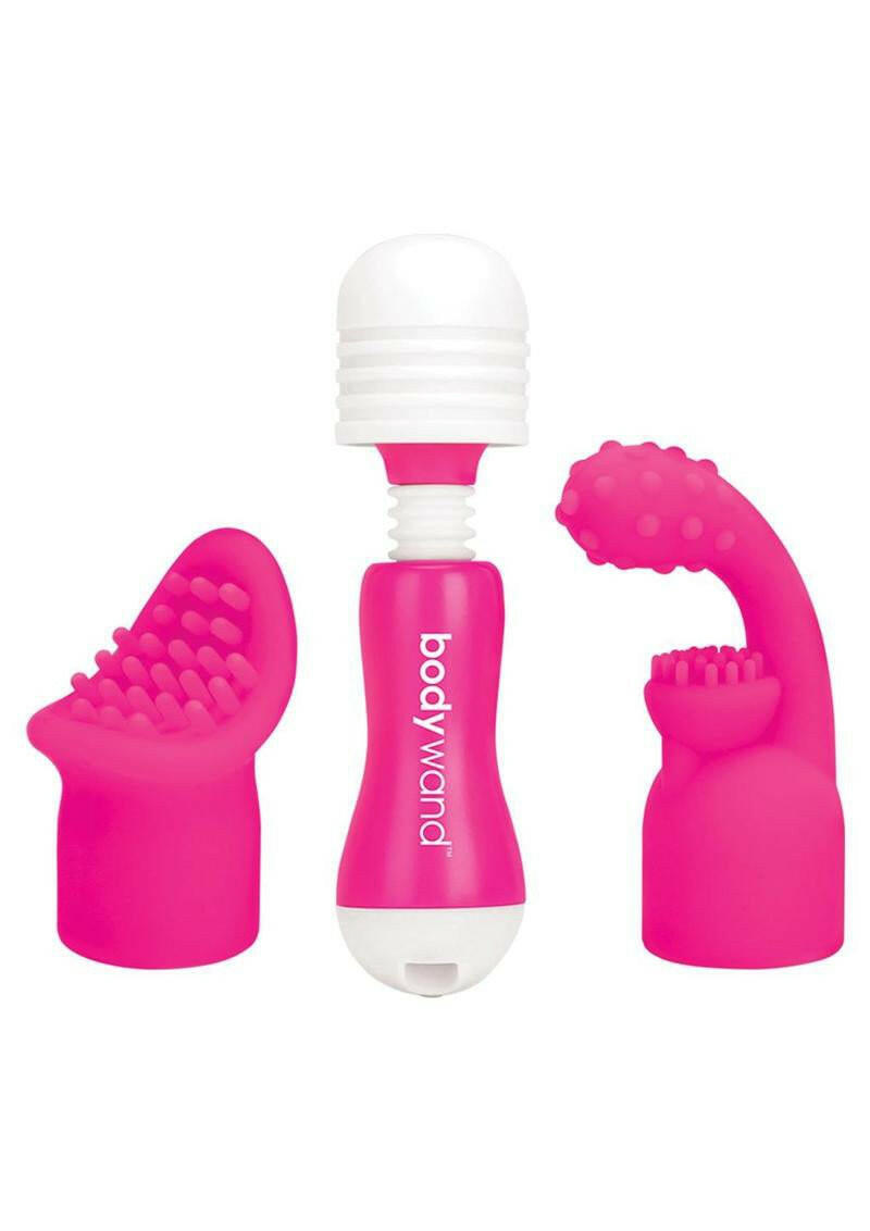 Bodywand Rechargeable Mini Massager With Attachments - Pink - TemptationsSale SpecialsTemptationsX-BW144