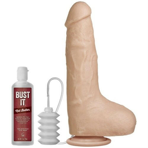 Bust It Squirting Realistic Cock - White - TemptationsDoc JohnsonTemptationsDJ0735-01