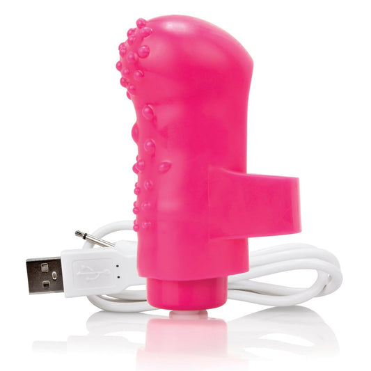 Charged Fingo Rechargeable Finger Vibe - Pink - TemptationsScreaming OTemptationsAFNG-PK-101E