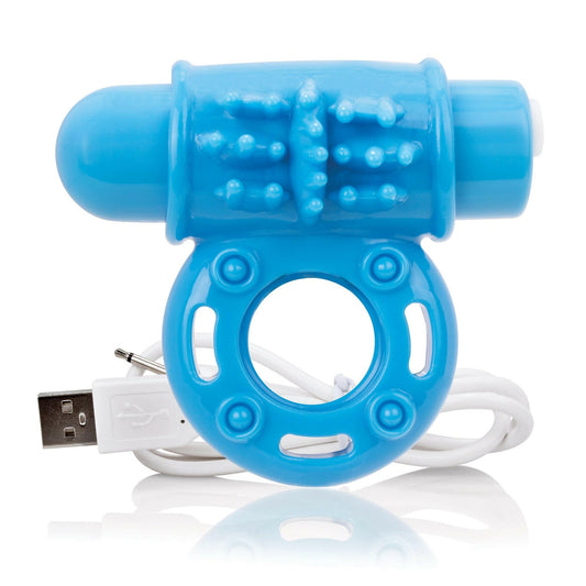 Charged Owow Rechargeable Vibe Ring - Blue - TemptationsScreaming OTemptationsAOW-BU-101E