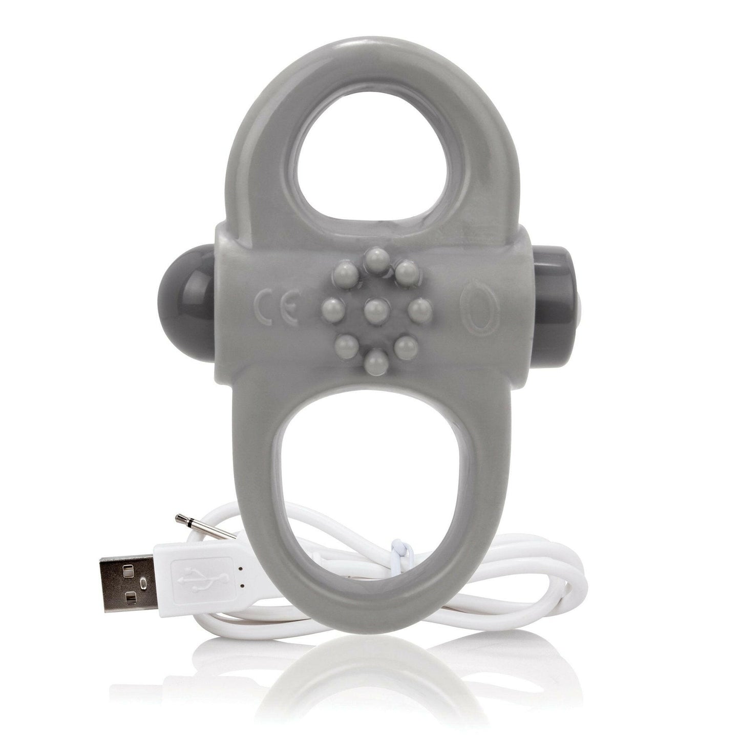 Charged Yoga Rechargeable Vibe Ring - Grey - TemptationsHoliday Blowout SaleTemptationsAYOG-G-101E