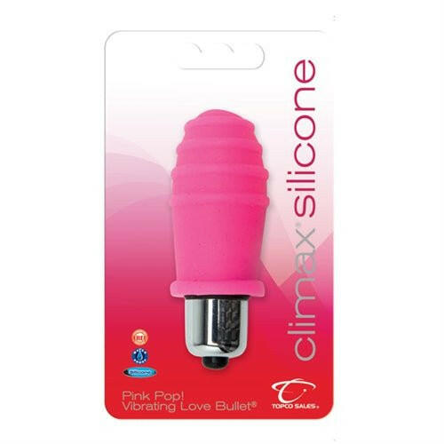 Climax Silicone Vibrating Bullet - Pink Pop! - TemptationsTopcoTemptationsTS1071015