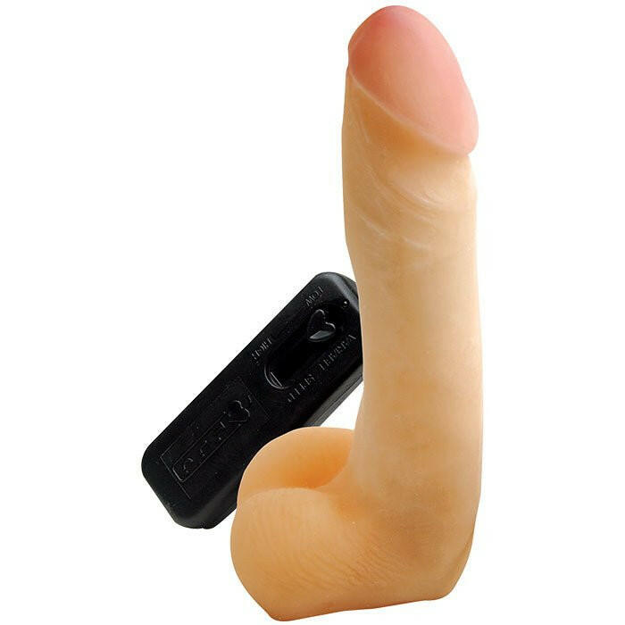 Cyberskin Vibrating Cyber Cock With Balls - Light - TemptationsHoliday Blowout SaleTemptationsTS1073447