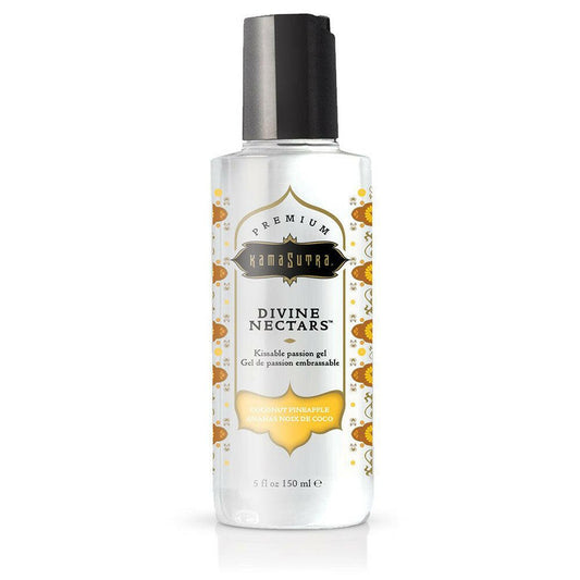 Divine Nectars Flavored Body Glide - Coconut Pineapple - 5 Fl Oz. 150ml - TemptationsKama SutraTemptationsKS12032