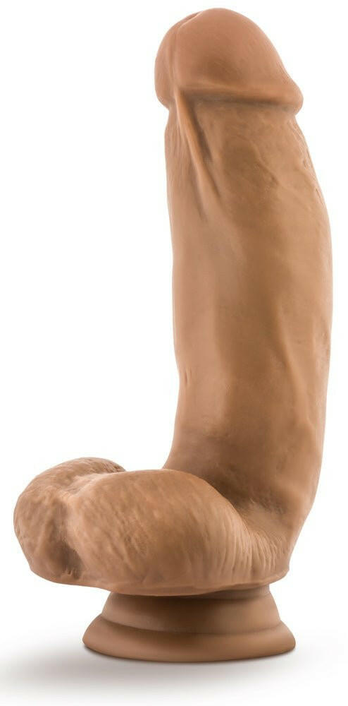 Dr. Skin Silicone - Dr. Samuel - 7 Inch Dildo With Suction Cup - Mocha - TemptationsSale SpecialsTemptationsBL-16737