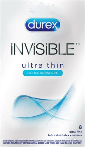 Durex Invisible 8 Pack - TemptationsSaleTemptationsPM91277