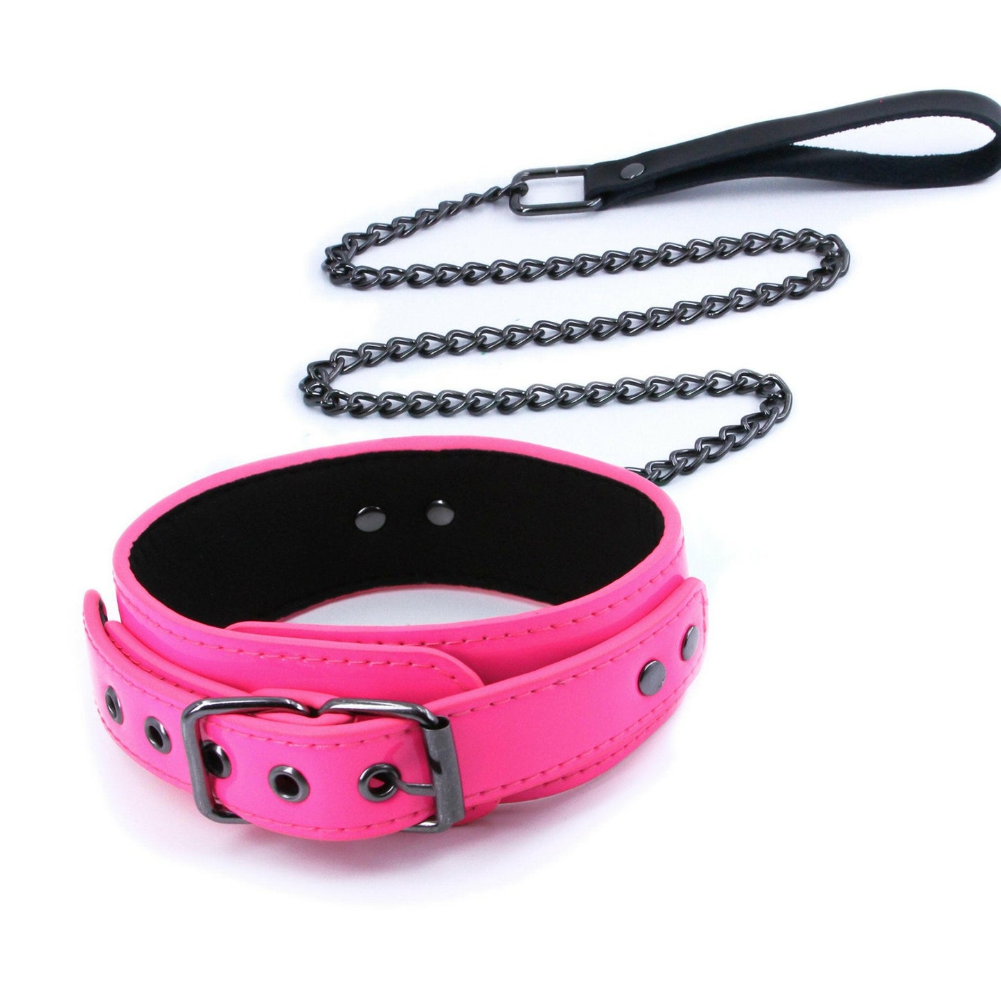 Electra Play Things - Collar and Leash - Pink - TemptationsSaleTemptationsNSN-1310-14