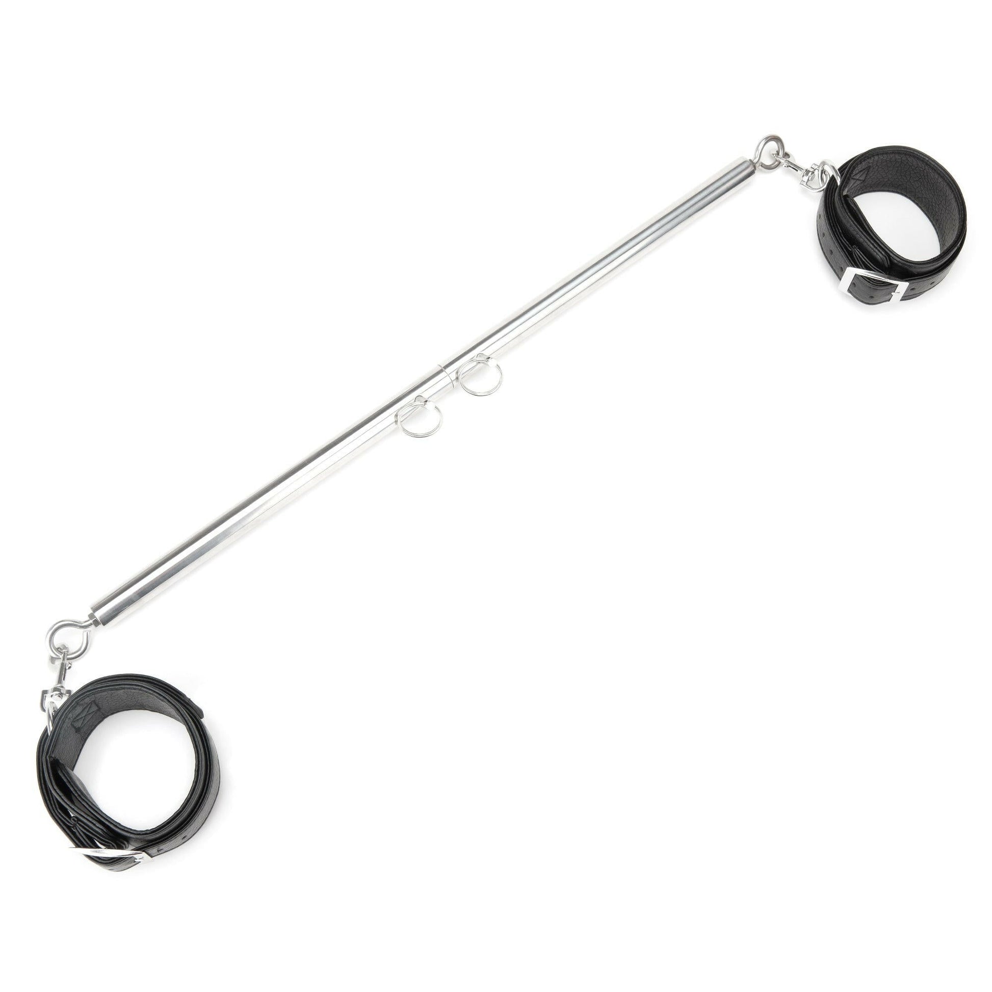 Expandable Spreader Bar Set 35" - 47" With Detachable Leatherette Cuffs - TemptationsLux FetishTemptationsEL-LF1000