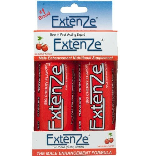 Extenze Male Enhancement Shooters - 2 Ct. - Big Cherry Flavor - 2 Fl Oz - TemptationsHoliday Blowout SaleTemptationsEXTLS2BOT