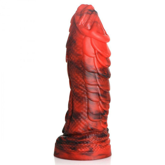 Fire Dragon Red Scaly Silicone Dildo - Red - TemptationsXR Brands Creature CocksTemptationsCC-AH043-RED