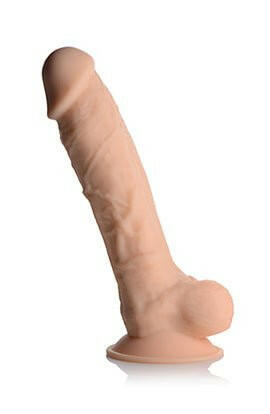 Fleshstixxx Silicone 8.5 Inch Silicone Dildo With Balls - Vanilla - TemptationsHoliday Blowout SaleTemptationsCN-19-0543-10