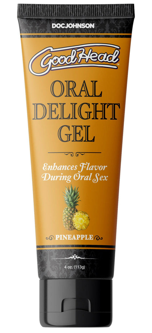 Goodhead - Oral Delight Gel - Pineapple - 4 Oz. - TemptationsDoc JohnsonTemptationsDJ1361-10-BU