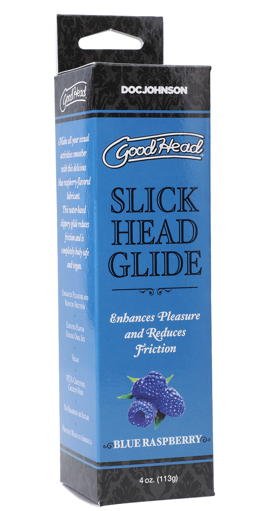 Goodhead - Slick Head Glide - Blue Raspberry - 4 Oz. - TemptationsSale SpecialsTemptationsDJ1361-06-BX