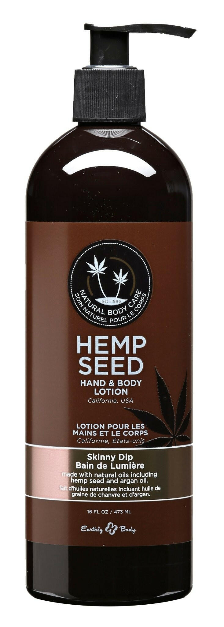 Hemp Seed Hand and Body Lotion - 16 Fl. Oz. - Skinny Dip - TemptationsEarthly BodyTemptationsEB-HSV221