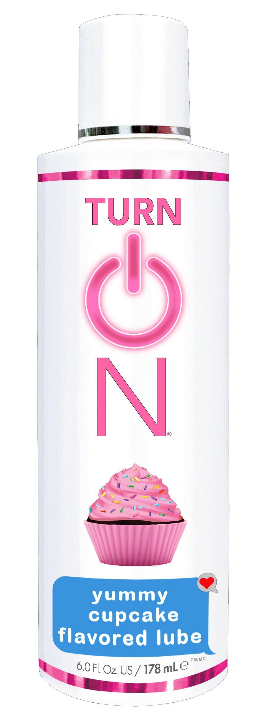 Turn on Yummy Cupcake Flavored Lube - 6 Fl. Oz. WT56612